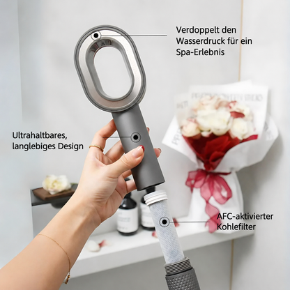 VantisPure Aktivkohlefilter Duschkopf - Die Revolution für Ihre Haut & Haare – Reiner als jemals zuvor.